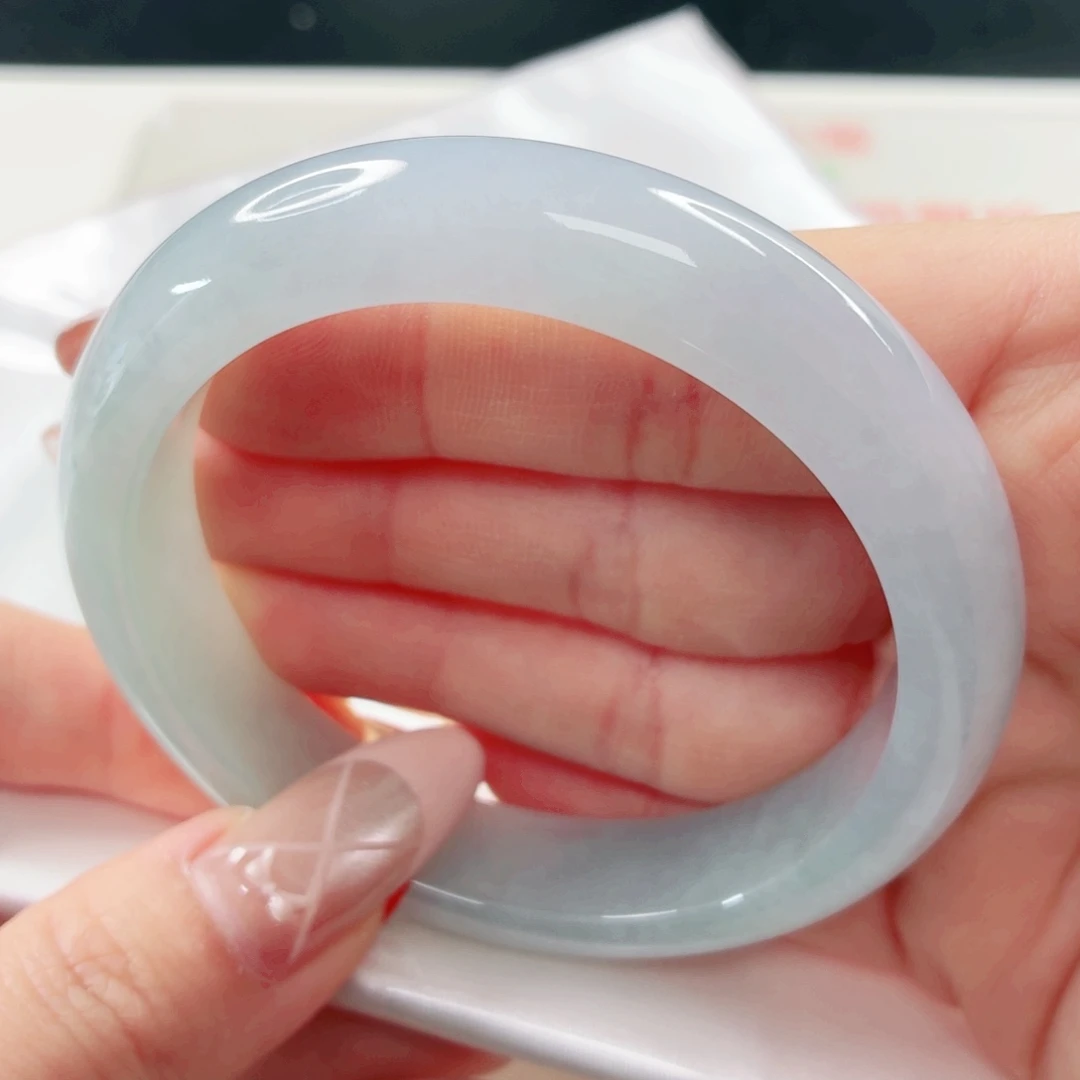 翡翠未镶嵌手镯56.6x197