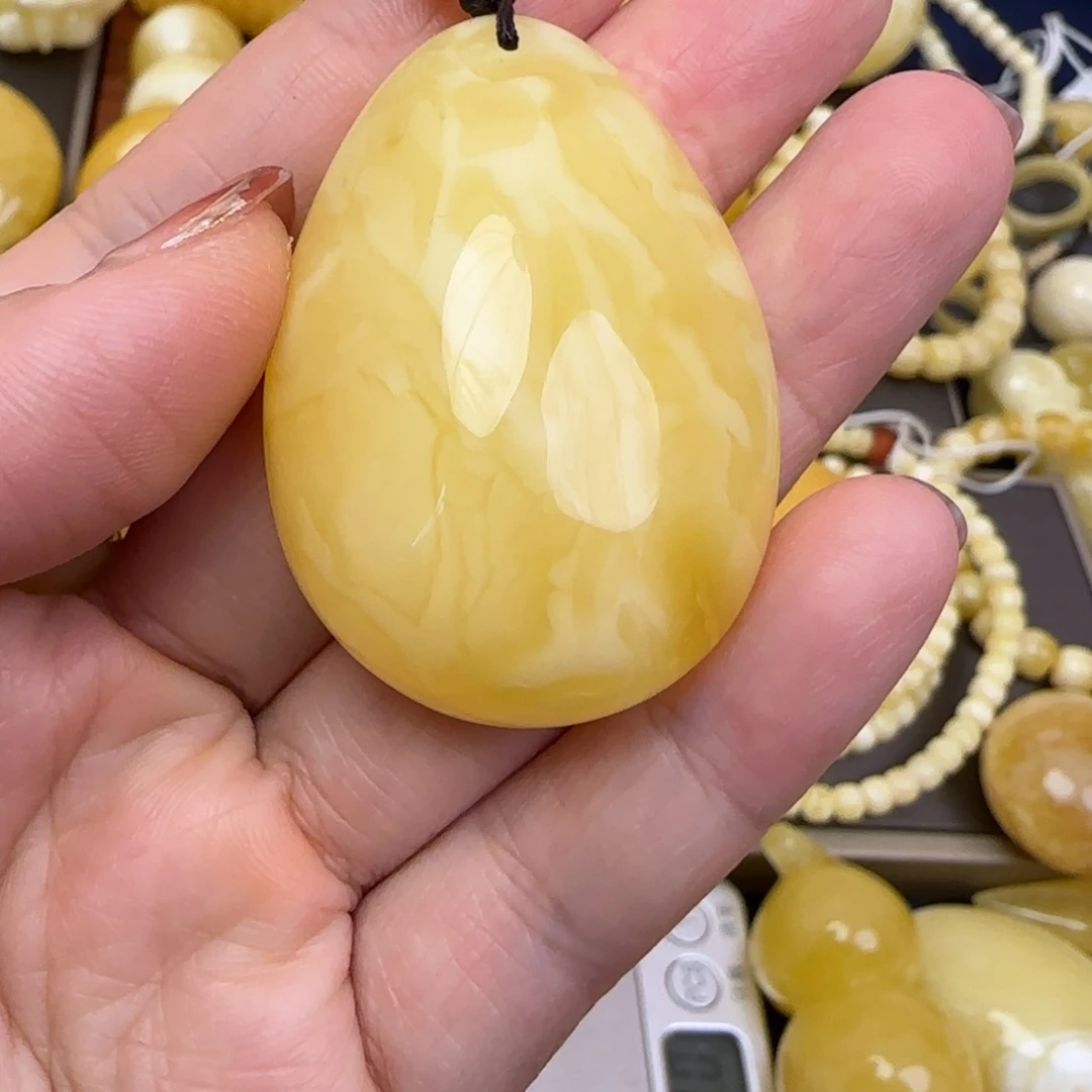 蜜蜡颈饰未镶嵌天然蜜蜡