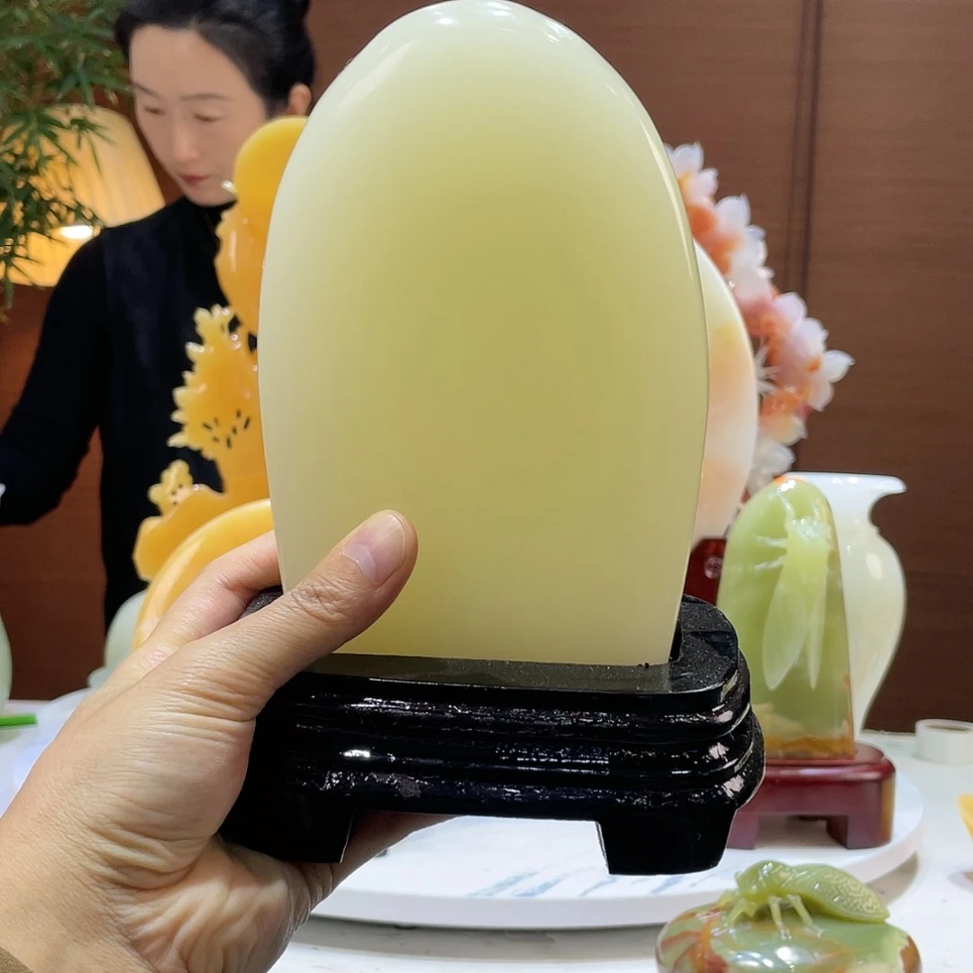 玉精品天然玉石摆件靠山石