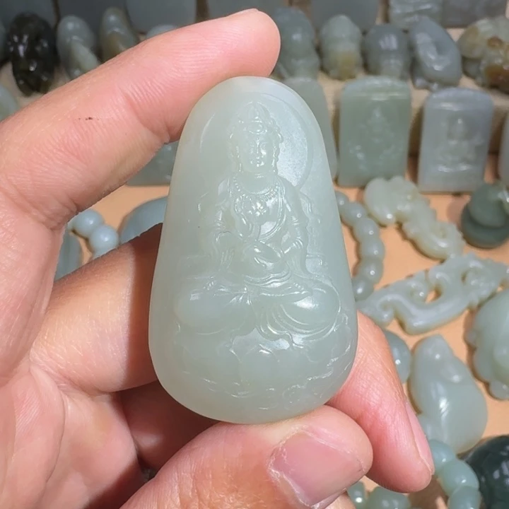 和田玉未镶嵌挂件