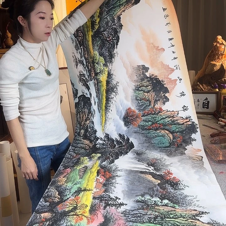 书法石万泉老师锦绣山河