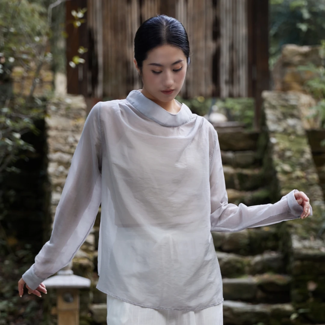 初衣织梦天丝系列灰序曲舞服上衣