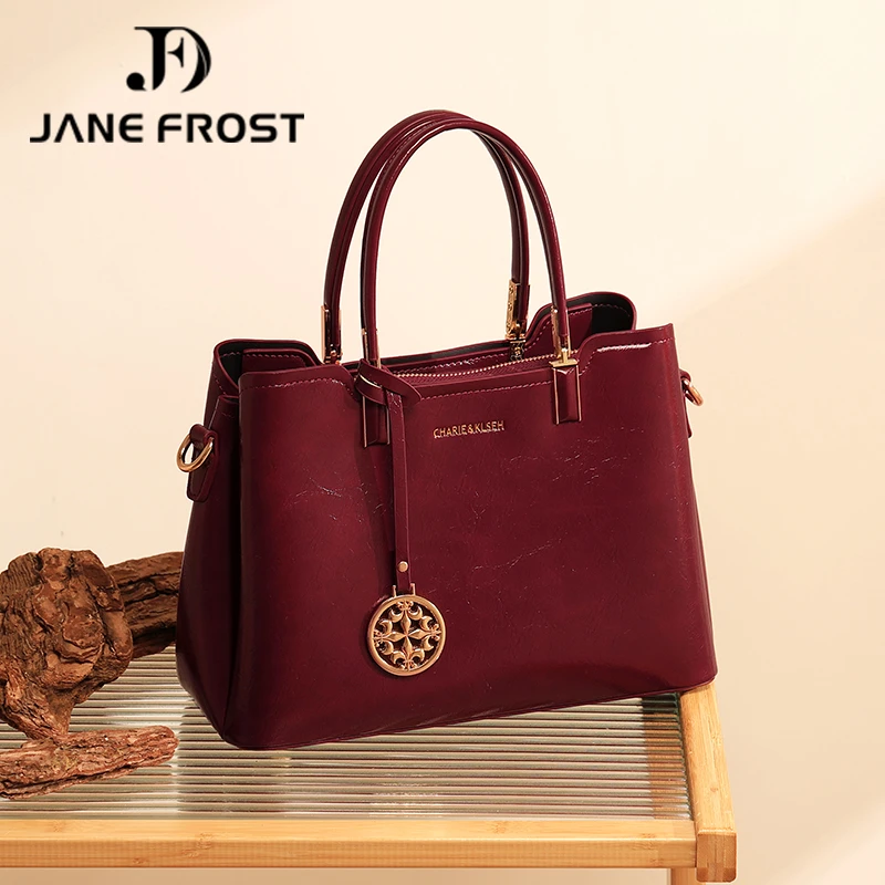 2025新款妈妈款手提包高级感中年女士结婚包大容量复古红色包包