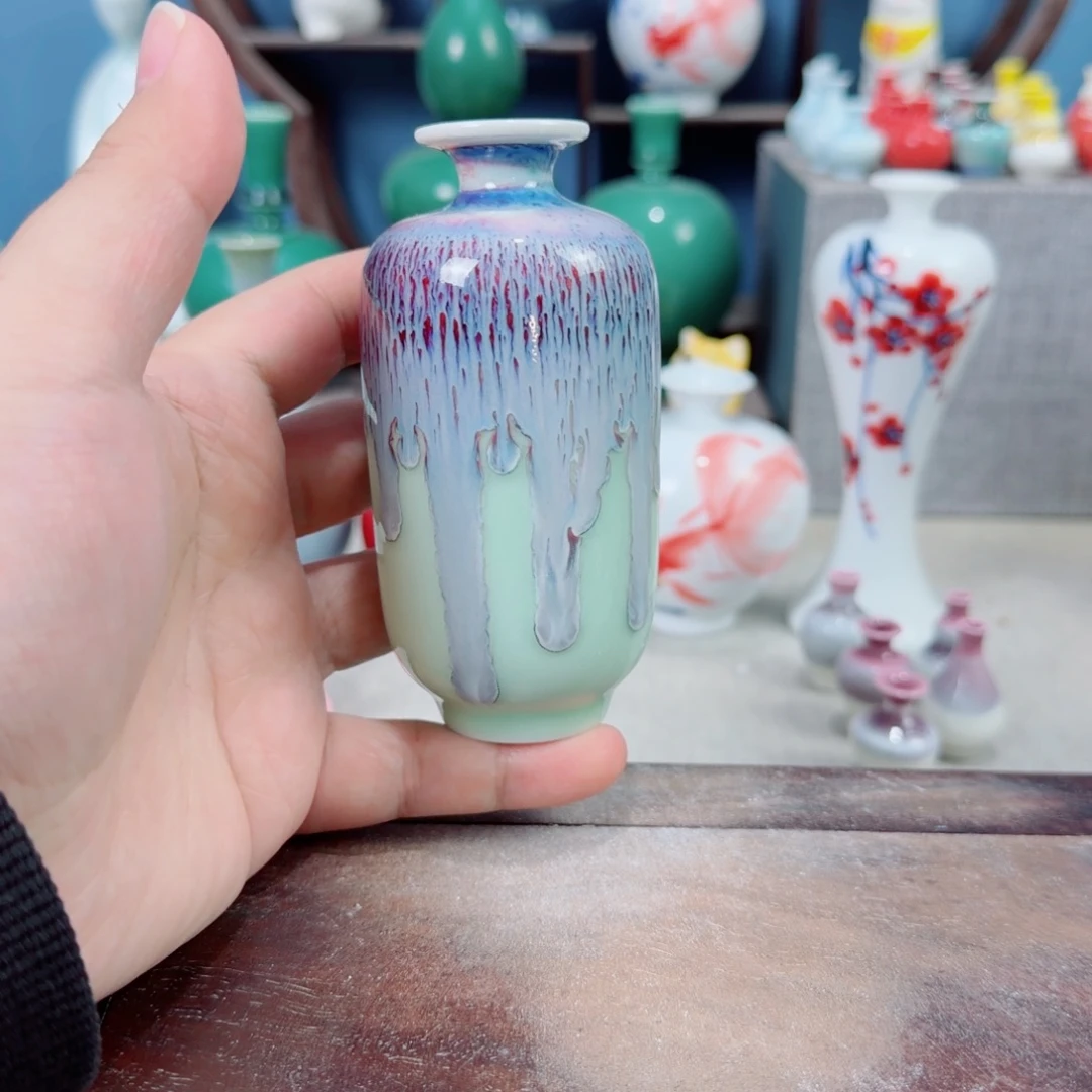 陶瓷手工小花器摆件