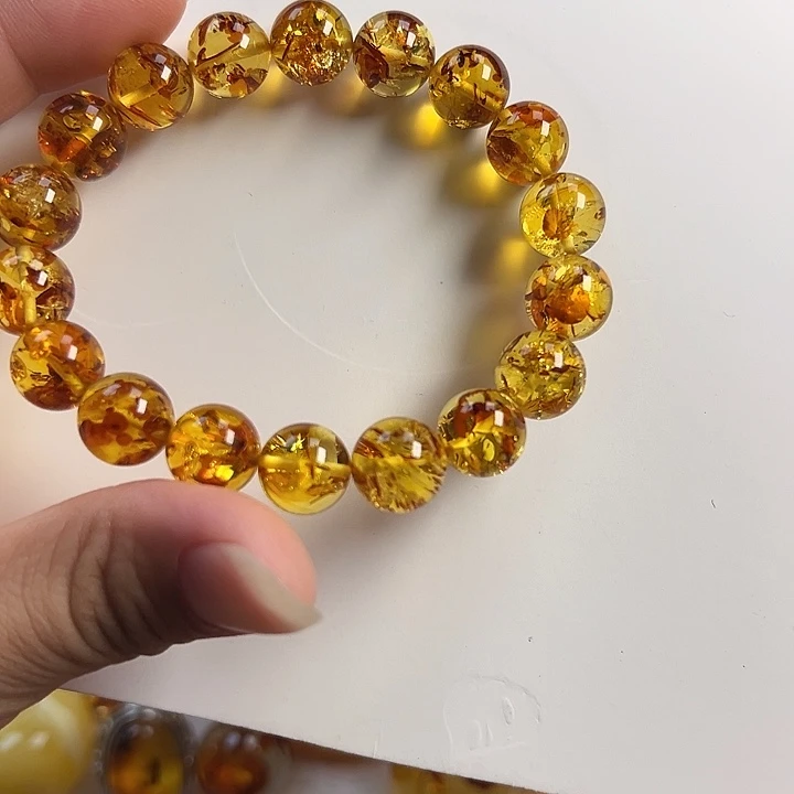 未镶嵌项圈琥珀（花珀）