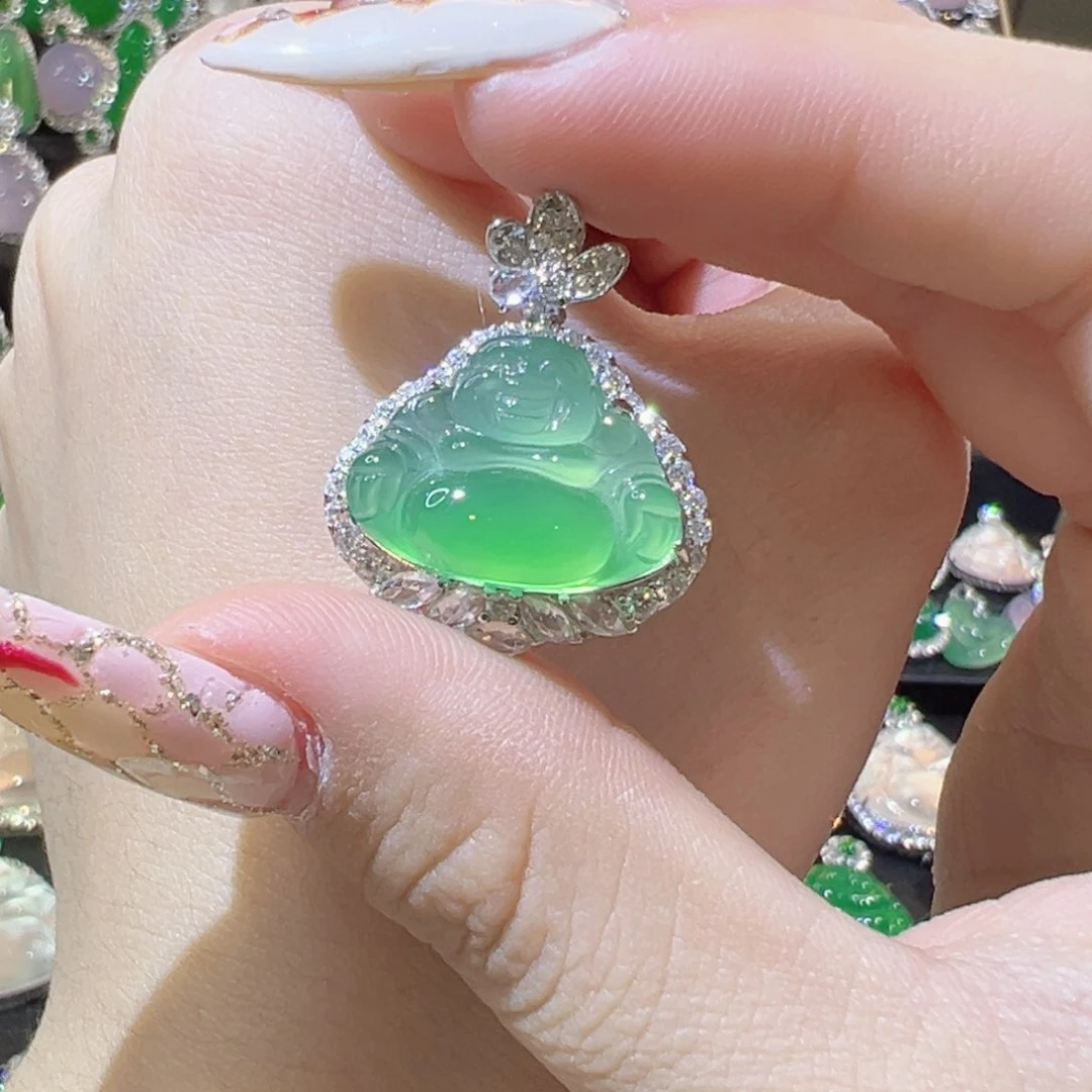 玛瑙/玉髓颈饰银S925镶嵌