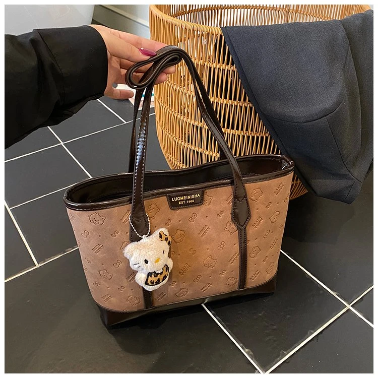 高级感时尚百搭单肩通勤包包女2025新款学生包大容量托特包