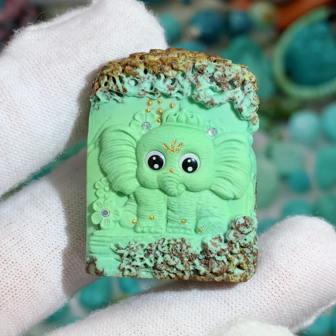 绿松石珠宝奇石未镶嵌