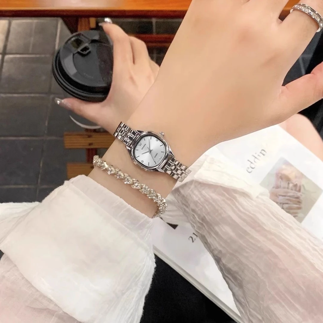 新款轻奢小众小方糖职场气质女神石英女表8191L-3
