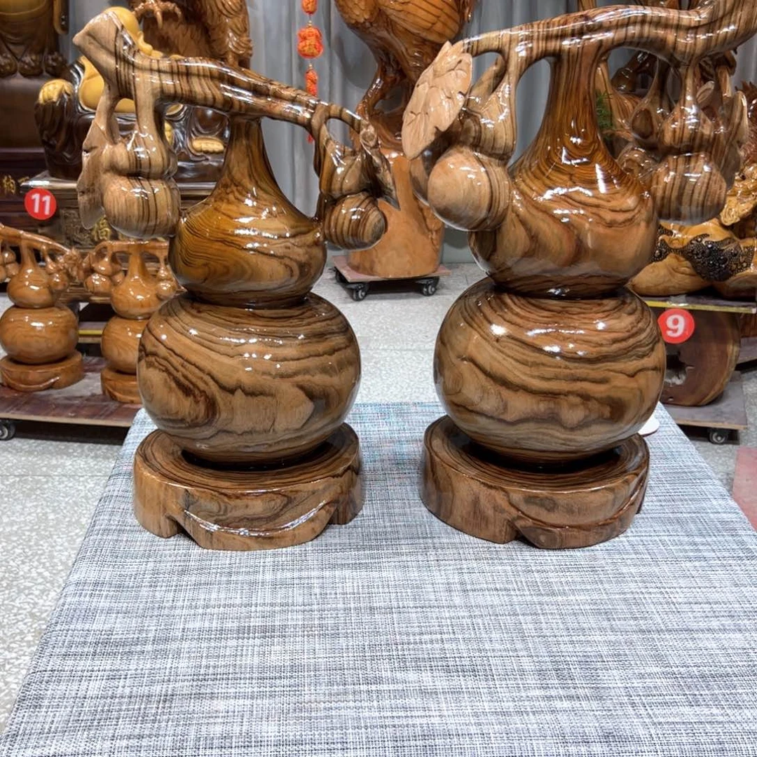 香樟木香樟木实木根雕摆件葫芦