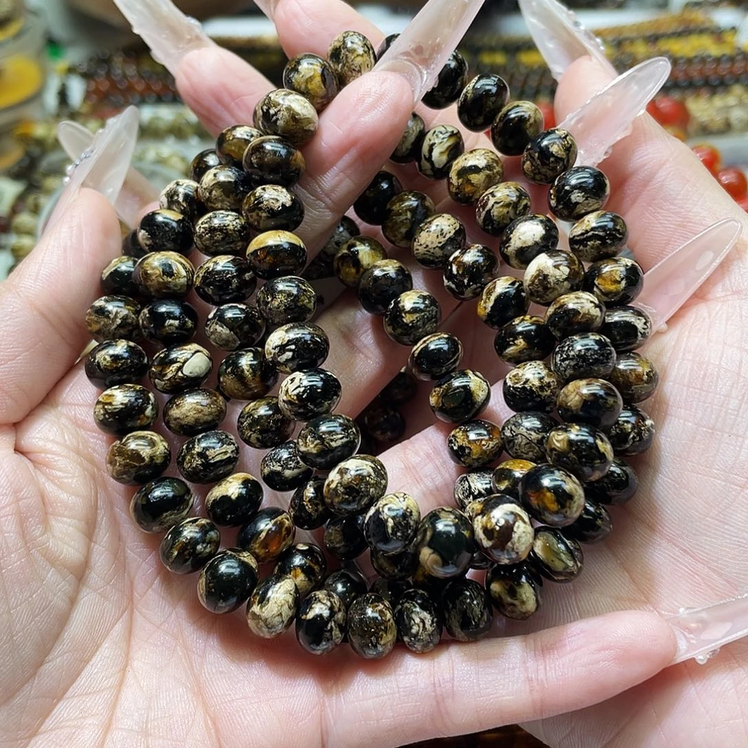 红***已琥珀未镶嵌裸石9熊猫