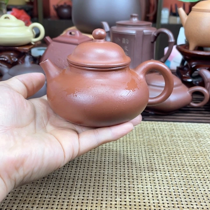 茶壶紫砂紫泥容天壶微瑕