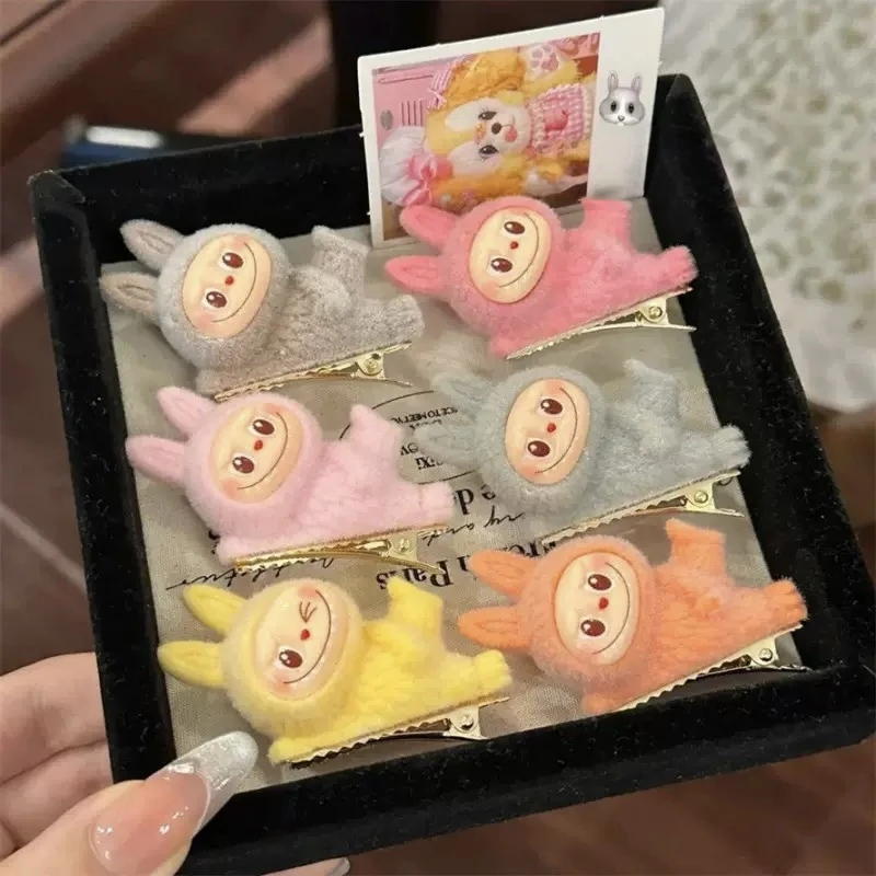 F124可爱时尚卡通躺姿玩偶发夹