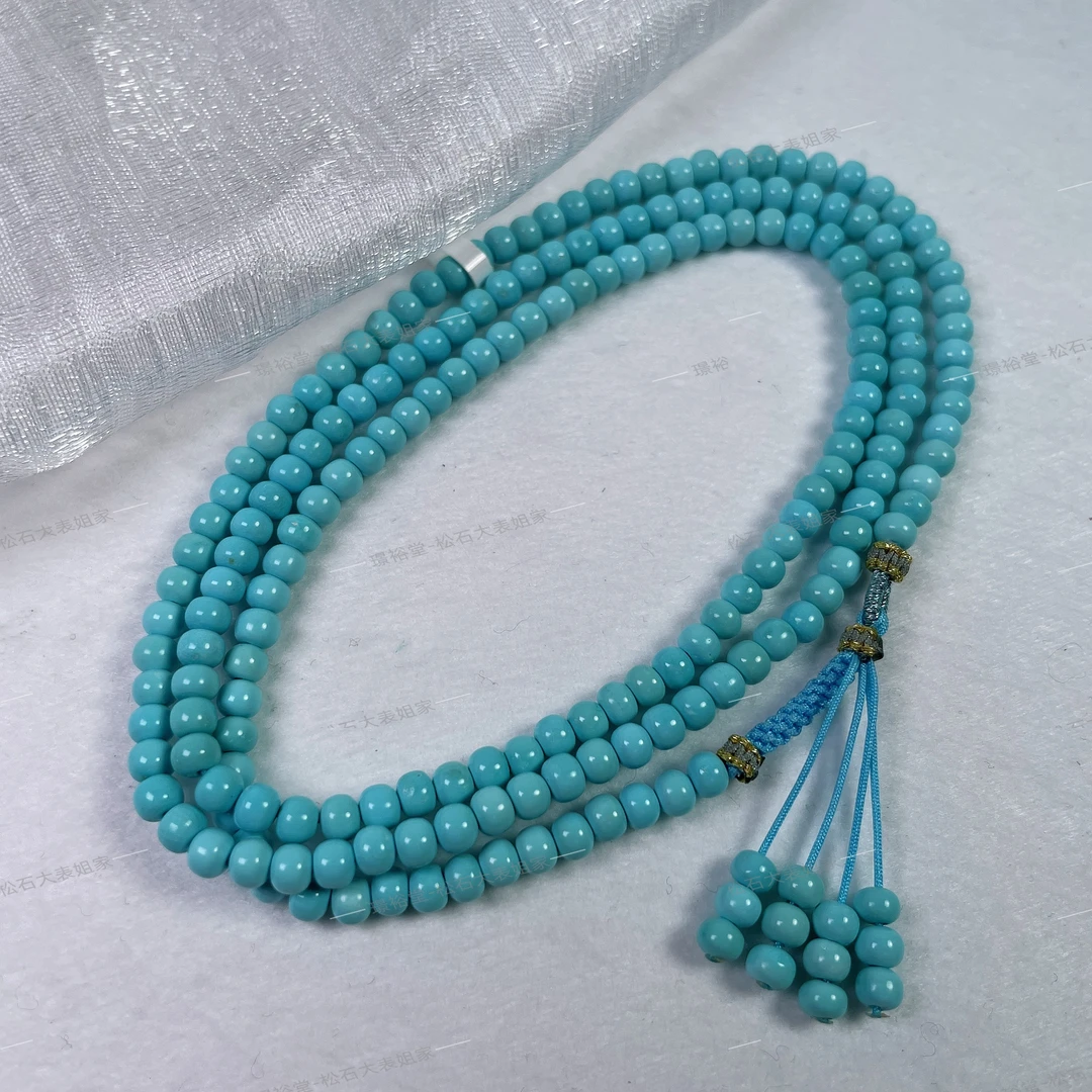 【松石大表姐】湖北真原矿小众珠宝绿松石长链