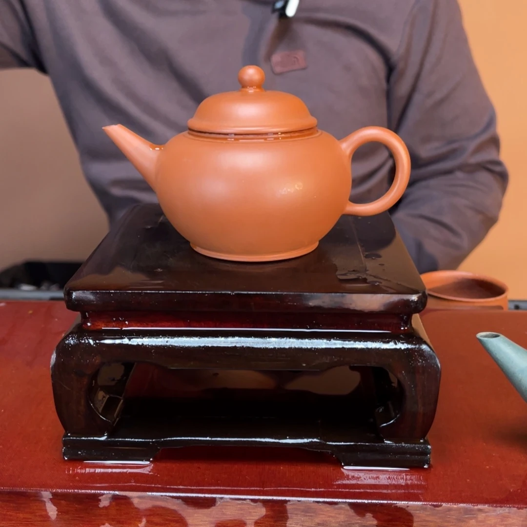紫砂茶壶高端150cc生砂朱泥水平
