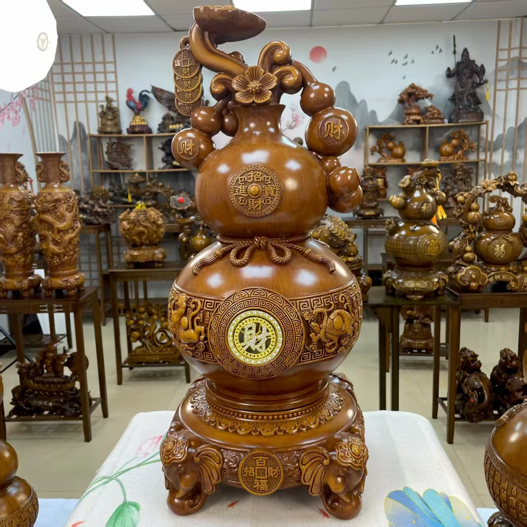 百福葫芦长20高40摆件FM485家居客厅玄关电视柜高端乔迁新居送礼