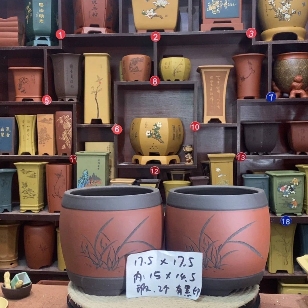 紫砂艺术紫砂花盆