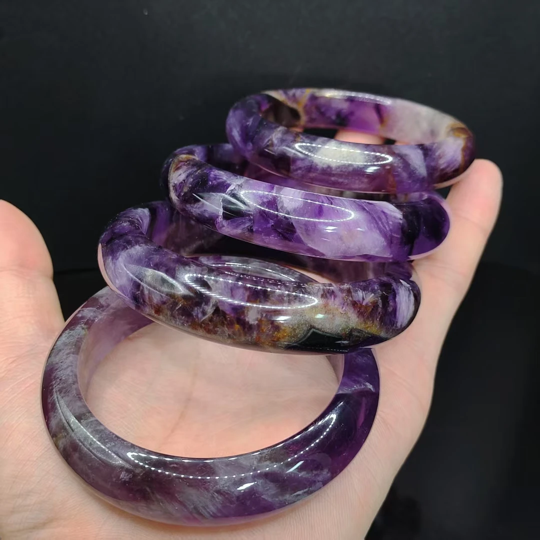 【龙龙严选】极光水晶宽条手镯Y5【多样性发其一】圈口50-64mm