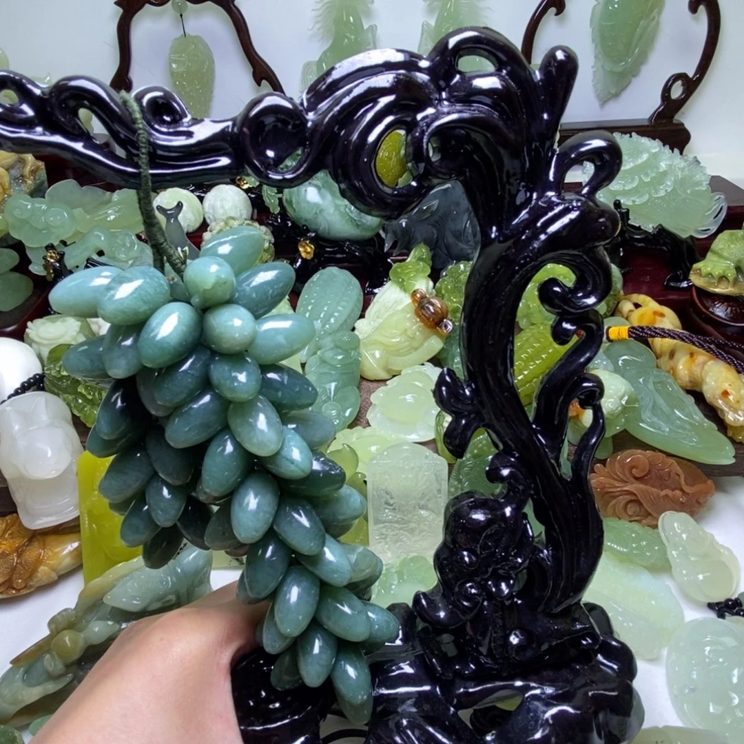 岫玉未镶嵌葡萄葡萄