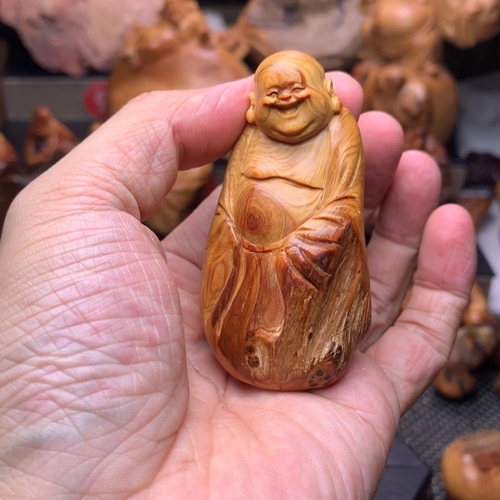 柏木（崖柏）崖柏陈化料手把件