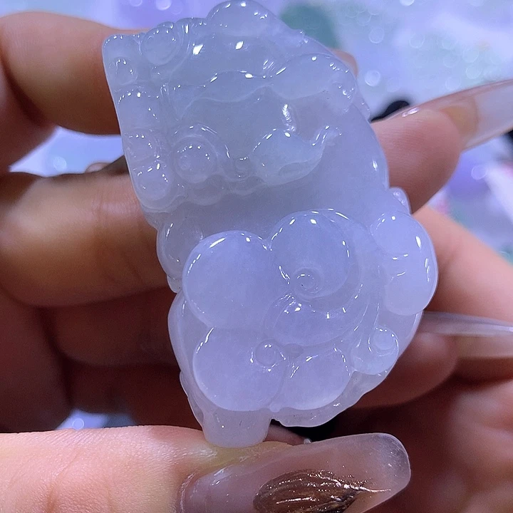 颈饰未镶嵌翡翠天然翡翠A货吊坠