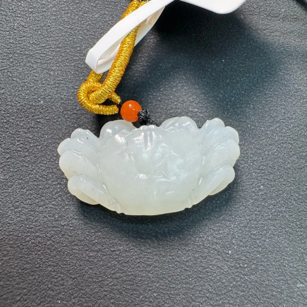 719-和田玉八方来财小螃蟹挂饰