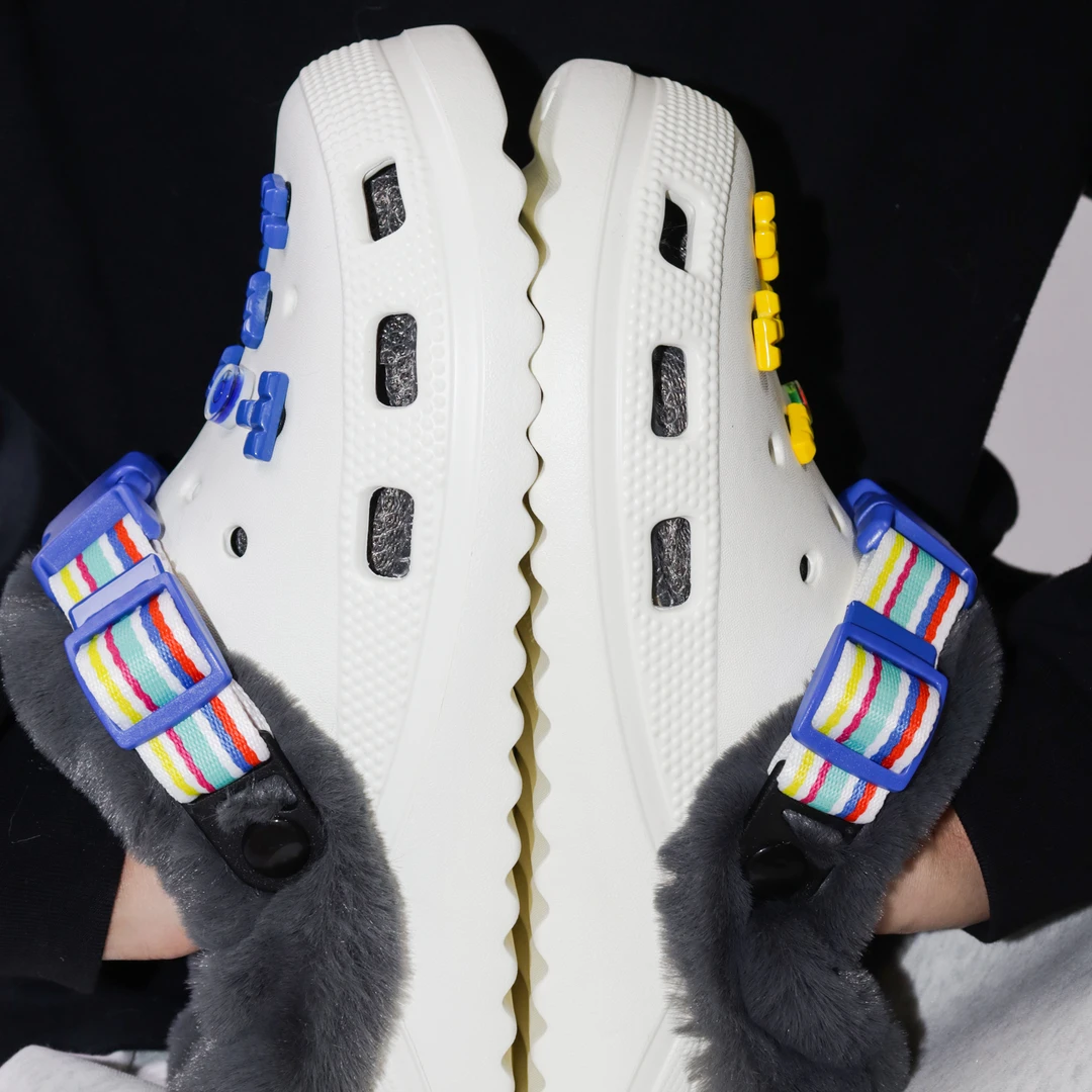 RRITTCC/俄罗斯方块棉鞋2025冬季防滑耐磨保暖男女款加绒厚底毛绒