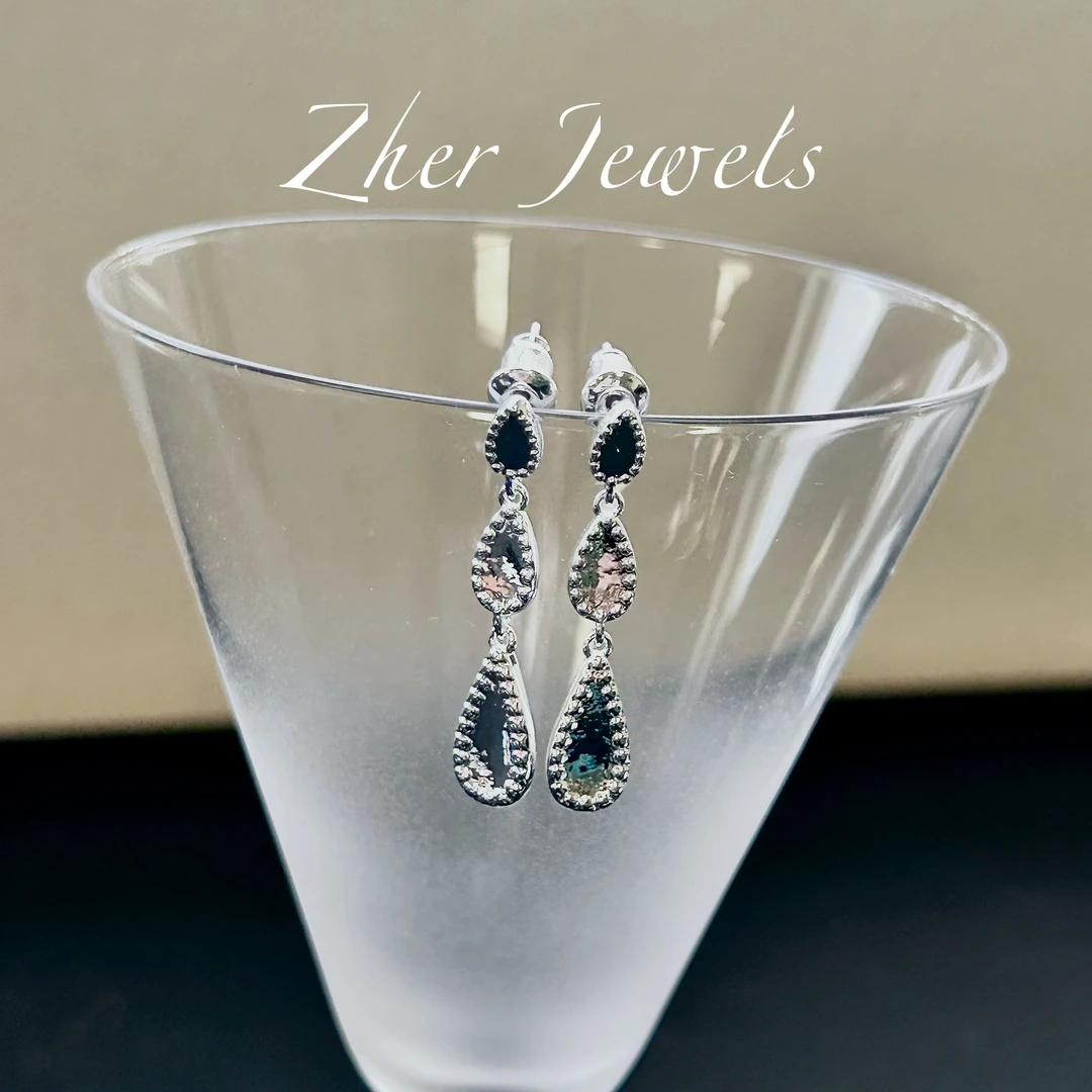 铜合金耳饰 Zher｜雨滴温柔系耳钉