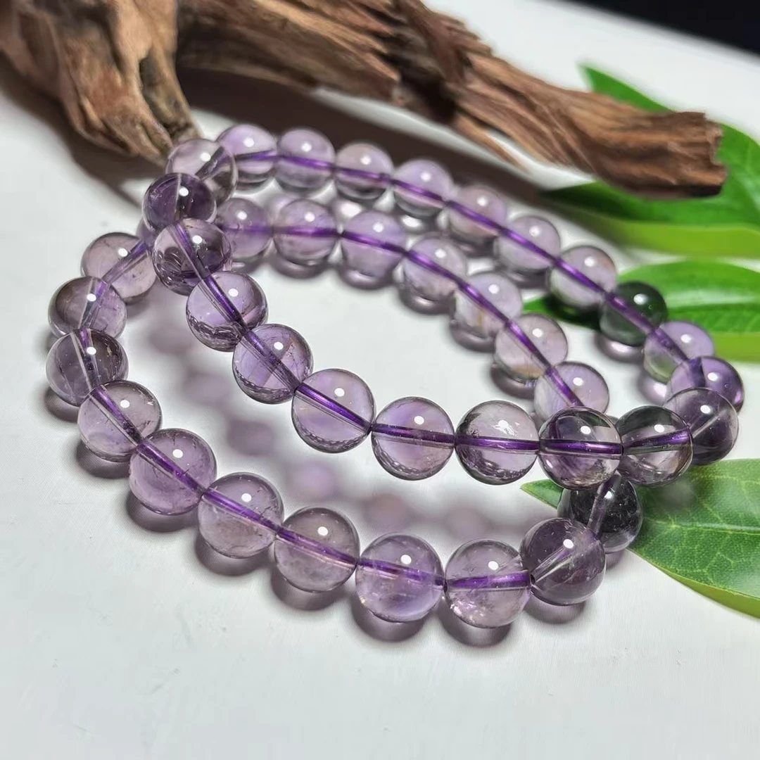 《老猪严选》SJC-042紫水晶手串圆珠素圈约10mm多样性发货发其一