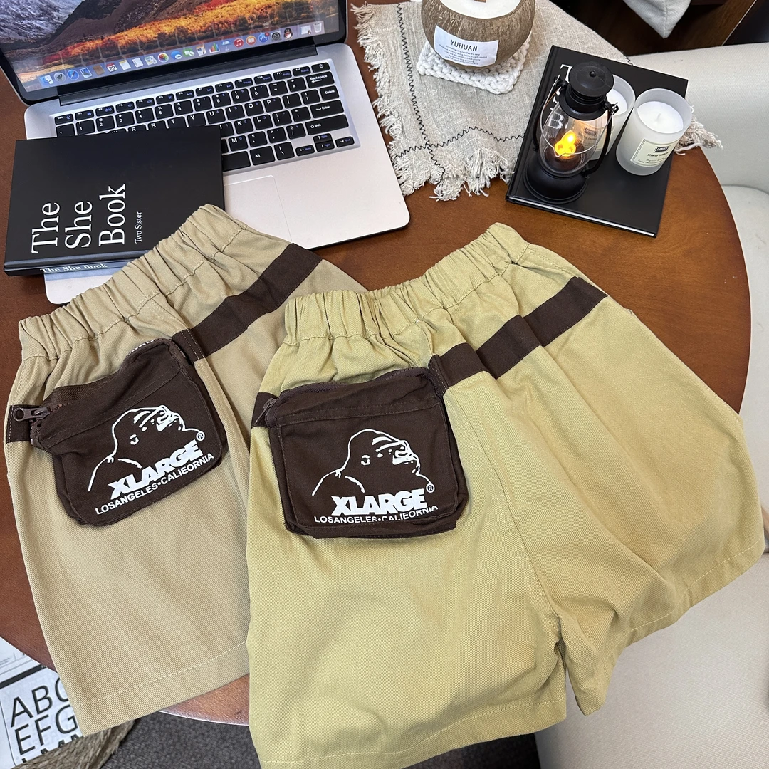 3089夏季潮流时尚休闲流行百搭洋气男女童短裤