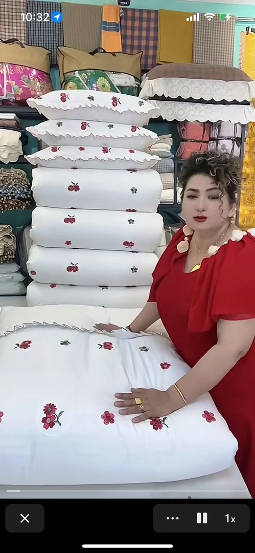 白色手工刺绣婚礼必备单人三件套新人首选爆款