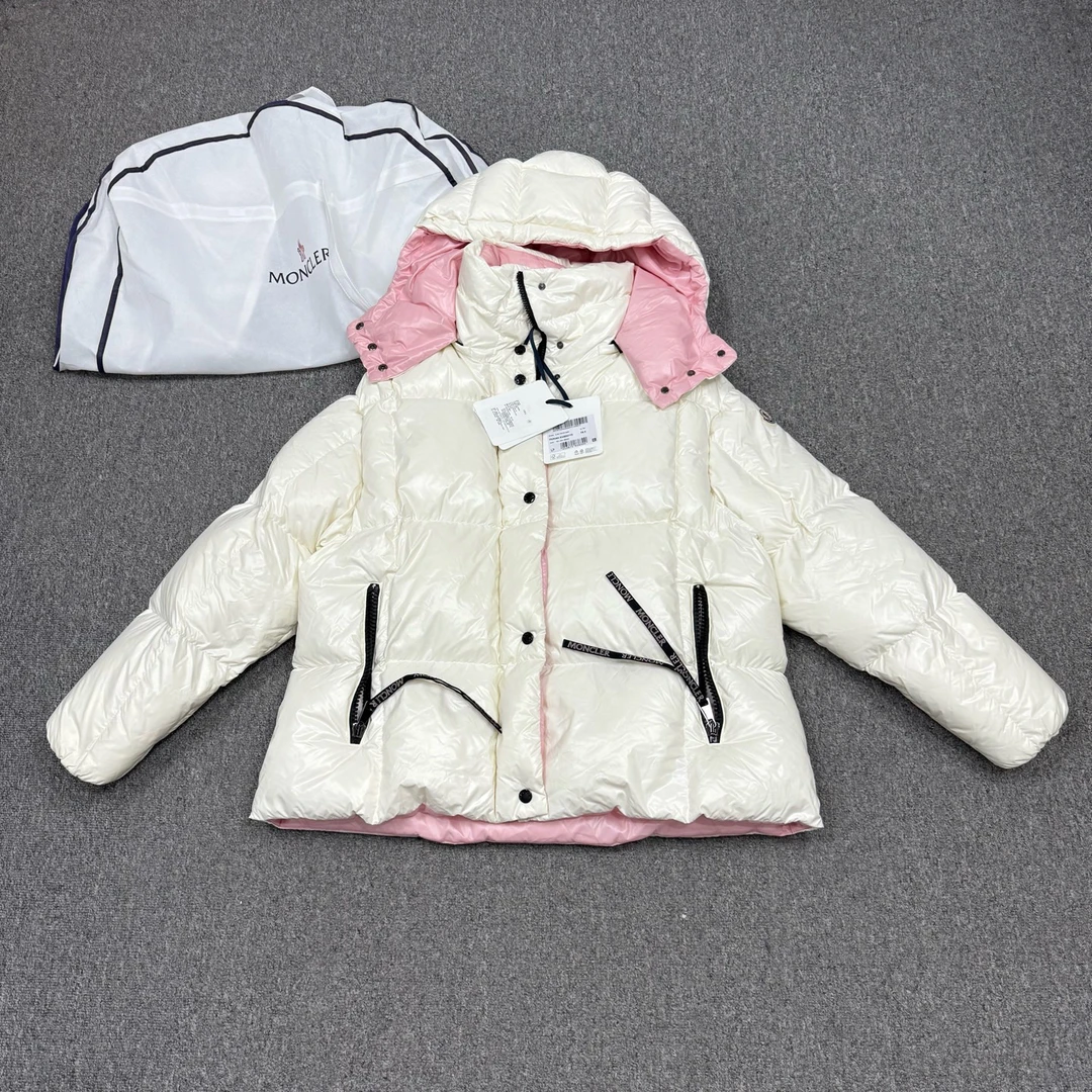 未使用 MONCLER 16444512 nz Parana系列白色羽绒服外套带吊牌3码