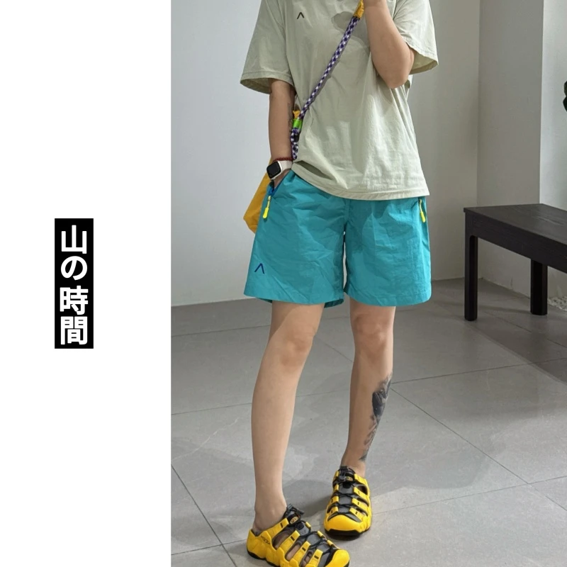 【凉皮短裤】防泼水透气速干可收纳撞色拉链五分裤显瘦