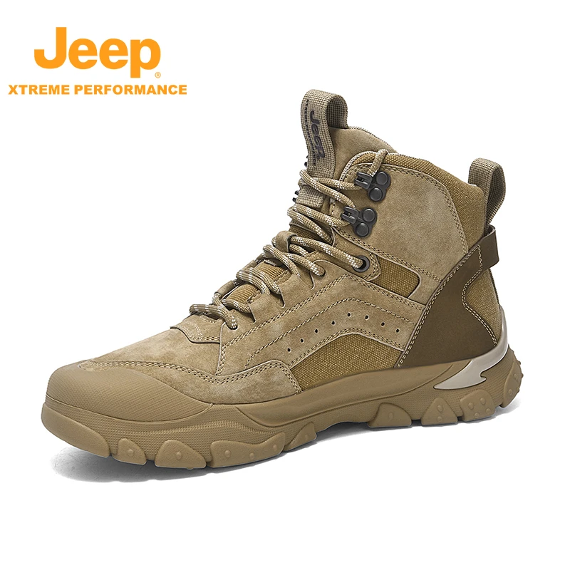 JEEP/吉普男士户外防滑耐磨工装鞋新款高帮运动休闲鞋P431292135