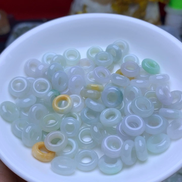 散珠翡翠卡10玉环20个