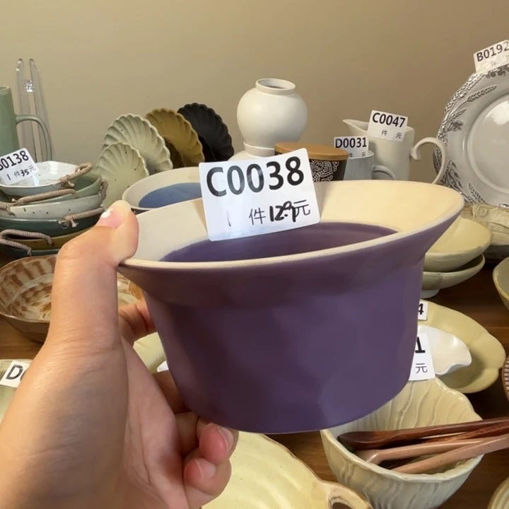 陶瓷038粗陶酸奶碗