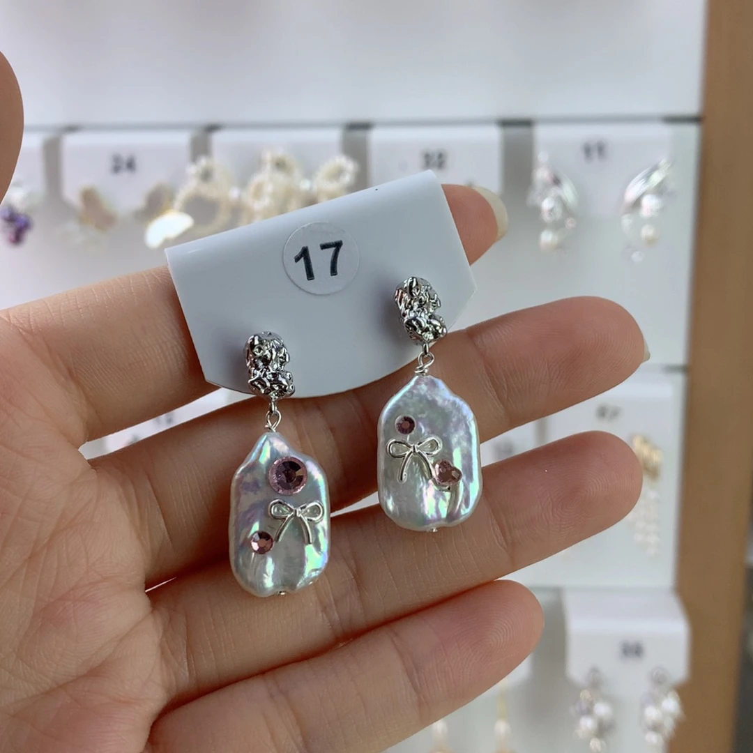 未镶嵌耳饰淡水珍珠