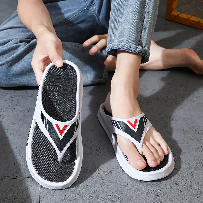 高级感人字拖鞋男夏季踩屎感外穿休闲百搭软底沙滩鞋男凉拖鞋