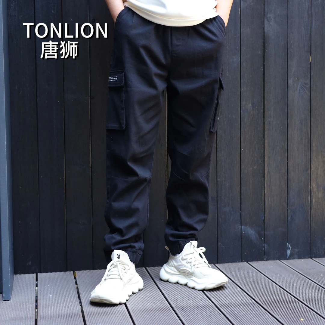 唐狮工装裤潮宽松男士直筒休闲裤薄款卫裤宽松夏季126519093215