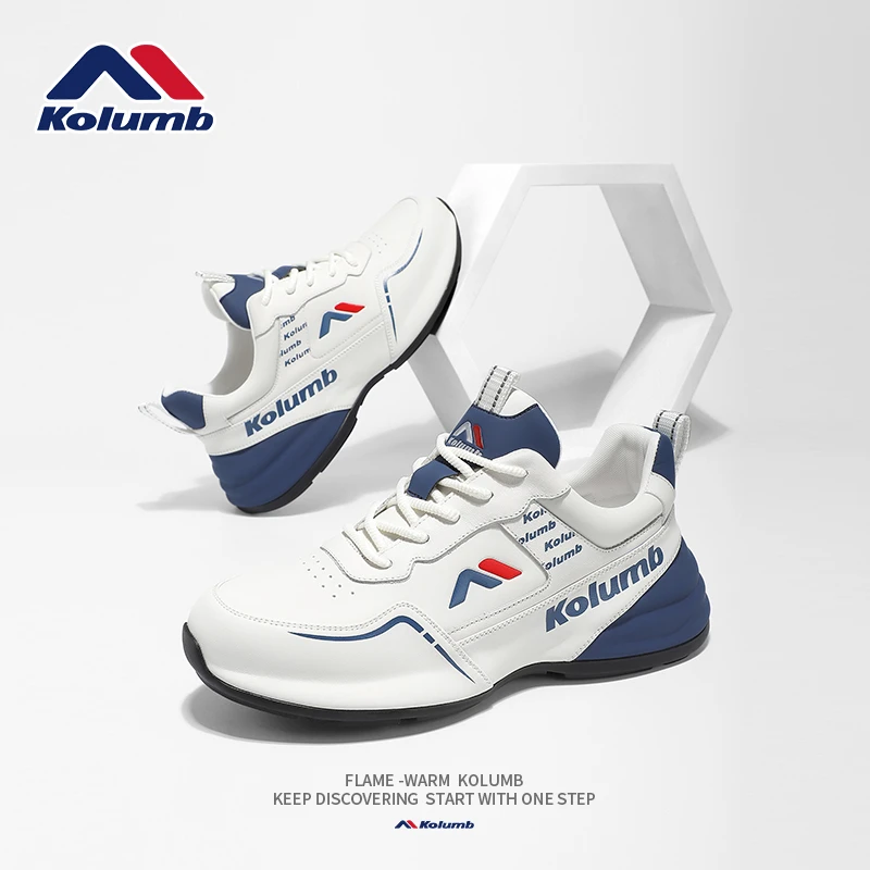 哥仑步男鞋春季2025新款透气防臭网面运动潮鞋男士轻奢增高跑步鞋