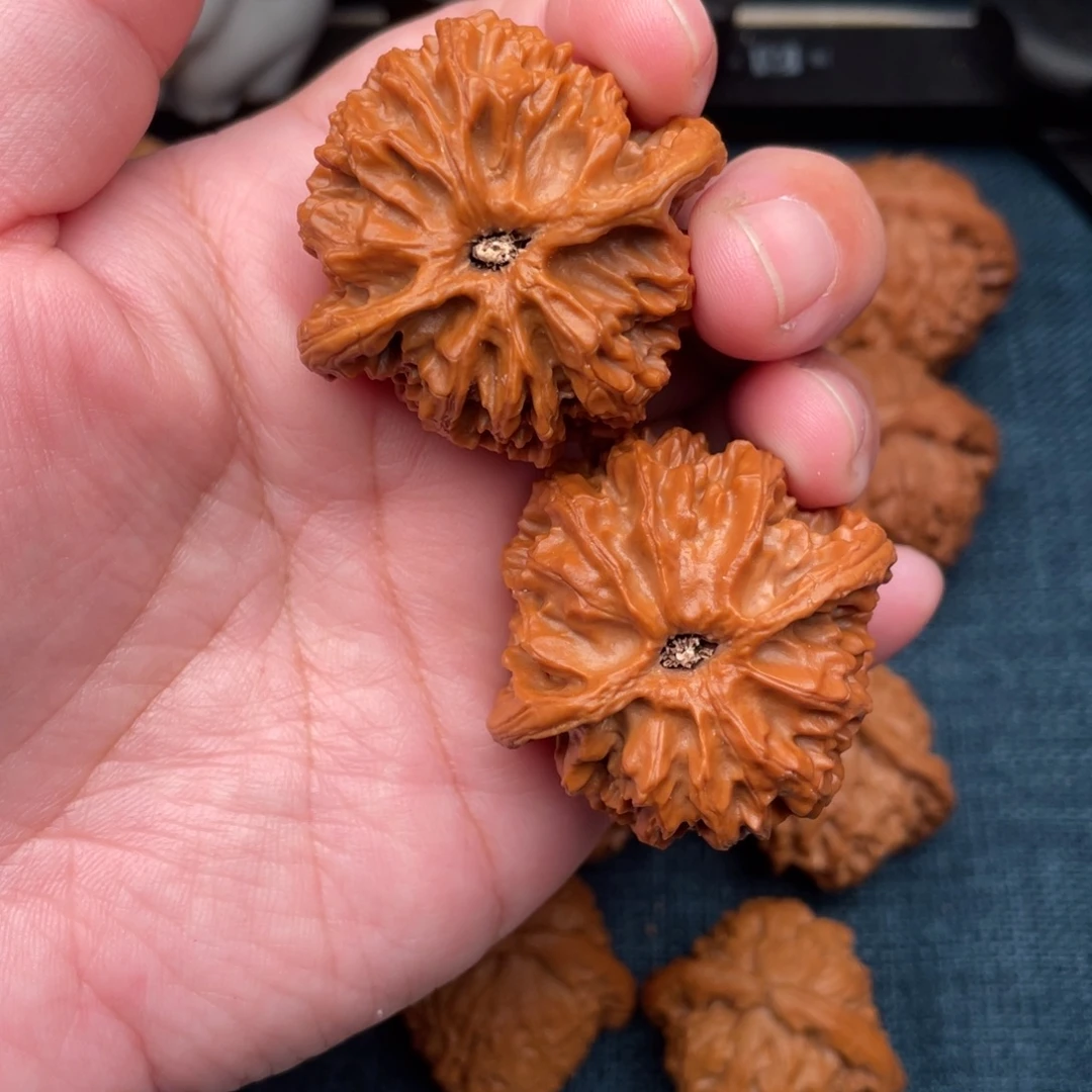 问***道文玩核桃把件全品老桩苹果园42