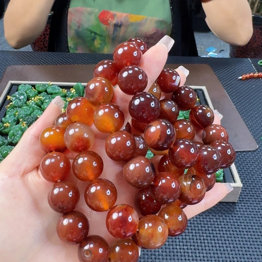 玛瑙/玉髓手链未镶嵌卡16发其一