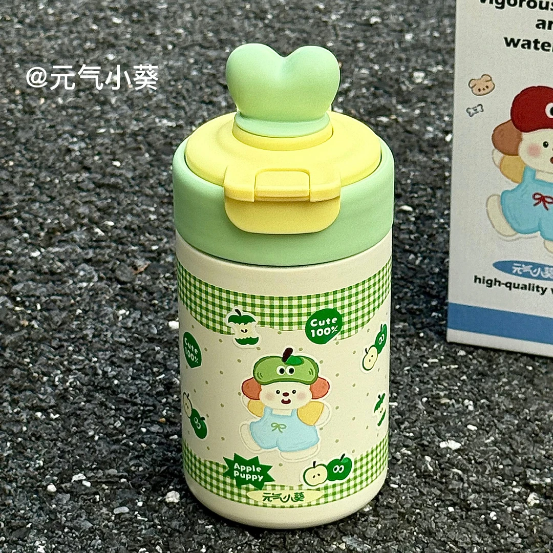 2025女生可爱大容量保温杯学生316不锈钢小众不撞款卡通吸管水杯