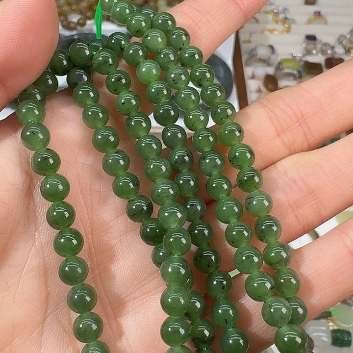 和田玉（碧玉）未镶嵌颈饰6mm