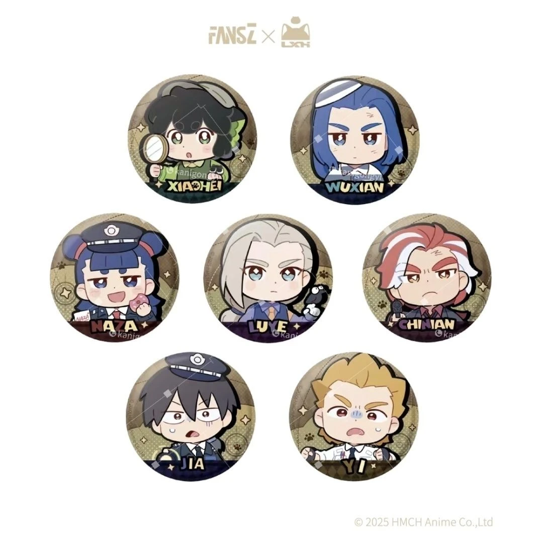 罗小黑战记2妖灵探案薄系列马口铁徽章盲盒