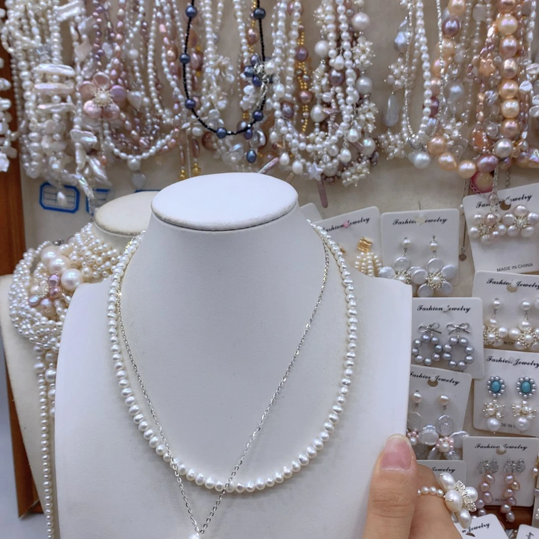 *****合金淡水珍珠项链耳饰