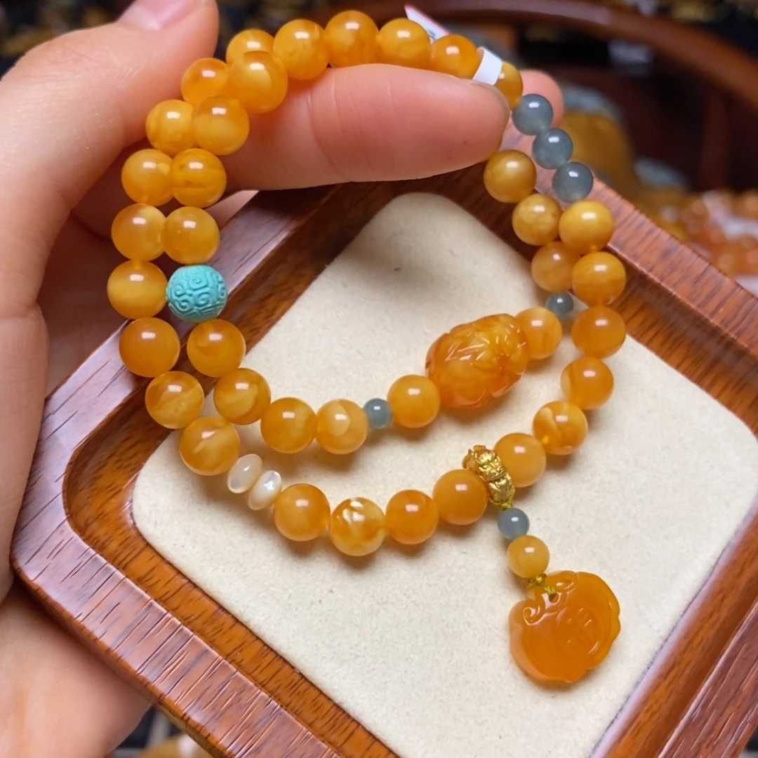 【闪购商品】蜜蜡手链未镶嵌手串