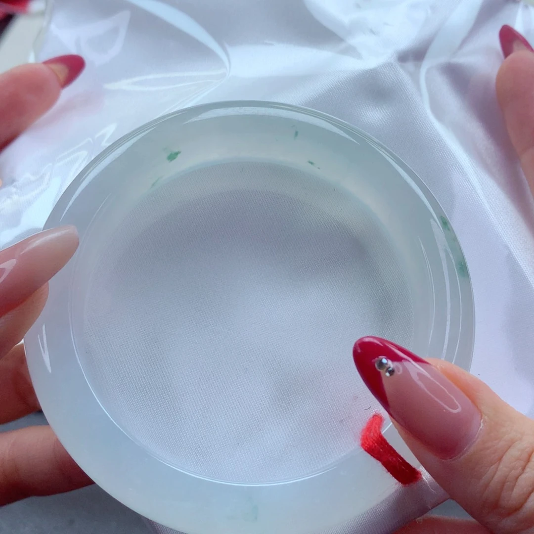 未镶嵌手镯翡翠9909雾里探花 冰透 通透 精致