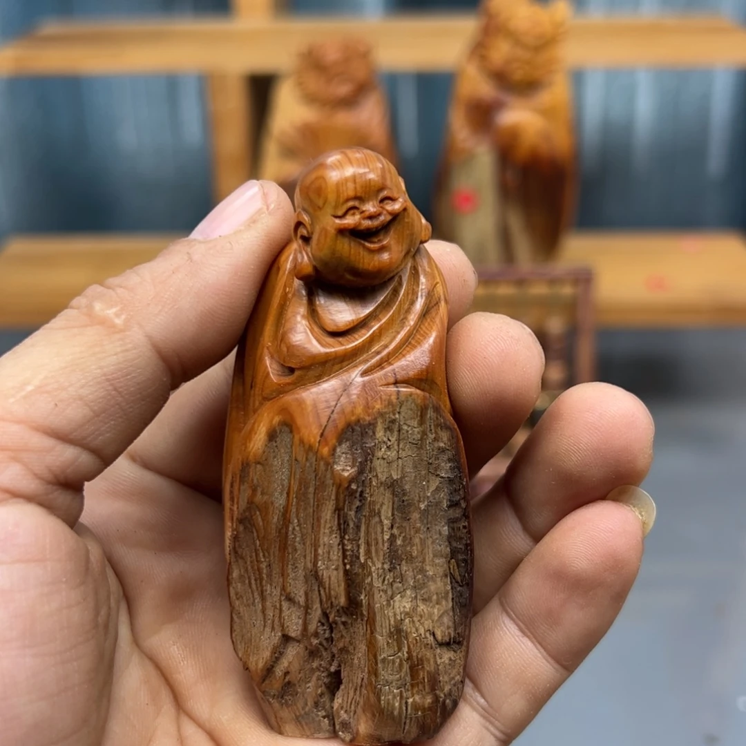 老***惯木崖柏木摆件手把件