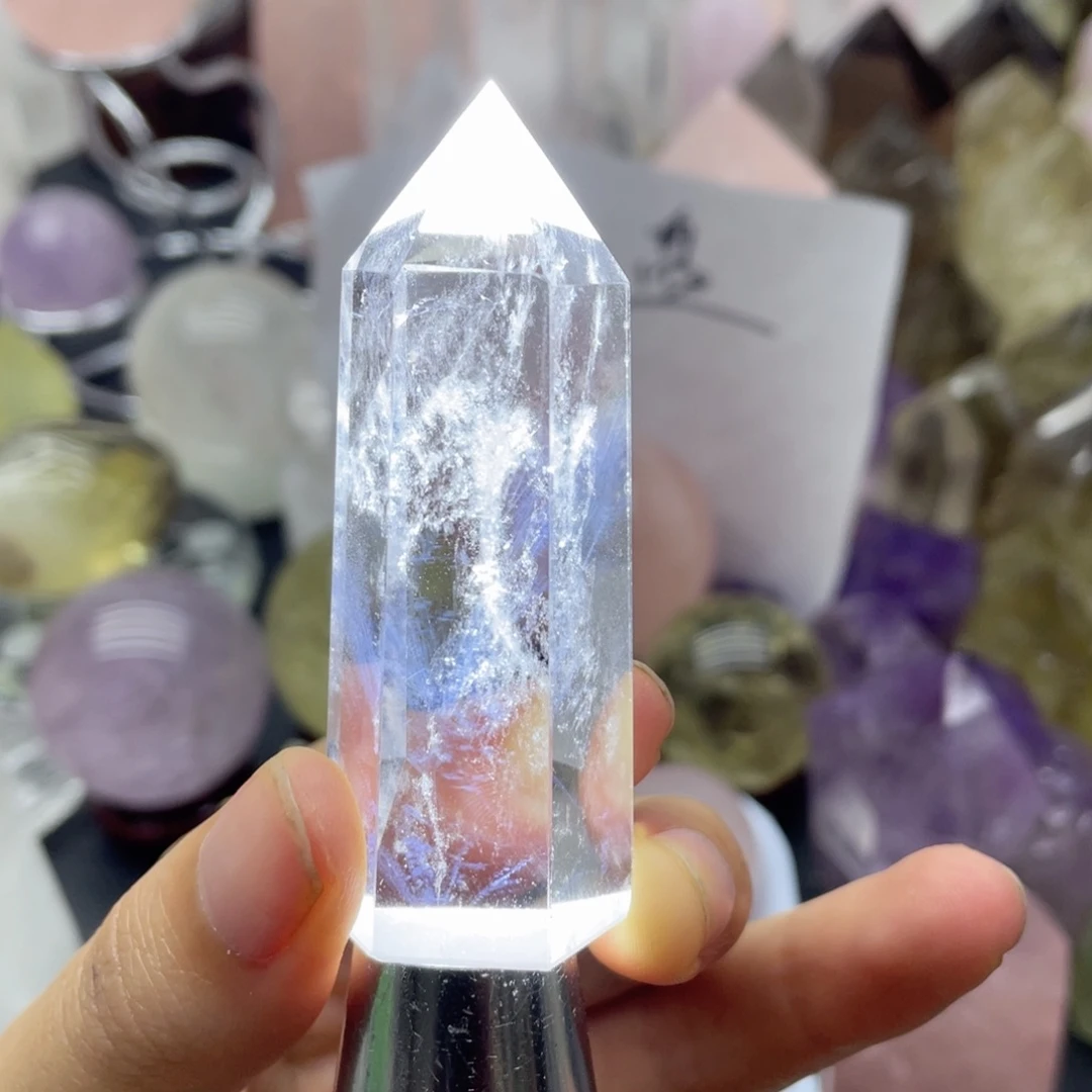 18未镶嵌水晶白水晶柱